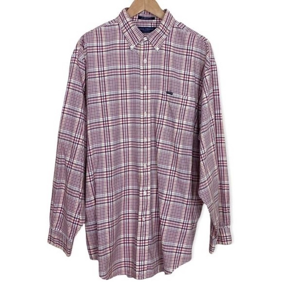 Daniel Cremieux Mens Plaid Button Down Shirt size XL Red Casual Workwear - Picture 1 of 8